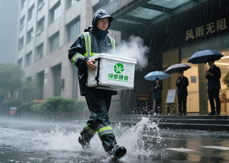 台风 “塔巴” 来袭！绿都膳食：风雨中守好每一餐，让安心不缺席